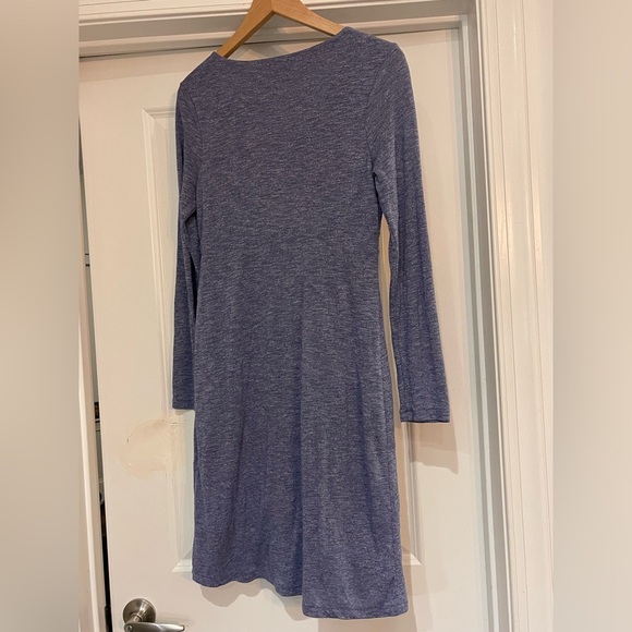Athleta Long Sleeve Dress in Heathered Blue - Picture 2 of 4